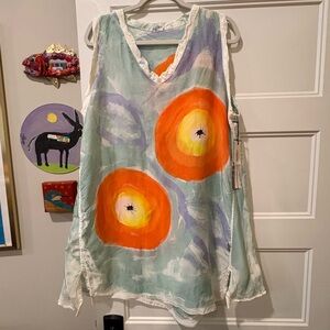 Skif International Vibrant Orange and Blue Women's Tunic Dress Cover Up